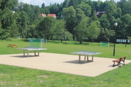 Tables for tennis in Kopczyński Park