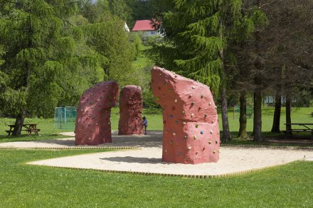 Climbing walls in in Kopczyński Park