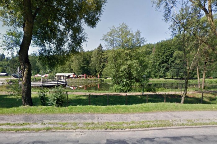Kayak pond in Jonidło