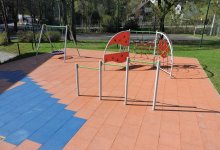 Playground  at Primary School No 4 in Wisła Głębce