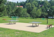 Tables for tennis in Kopczyński Park
